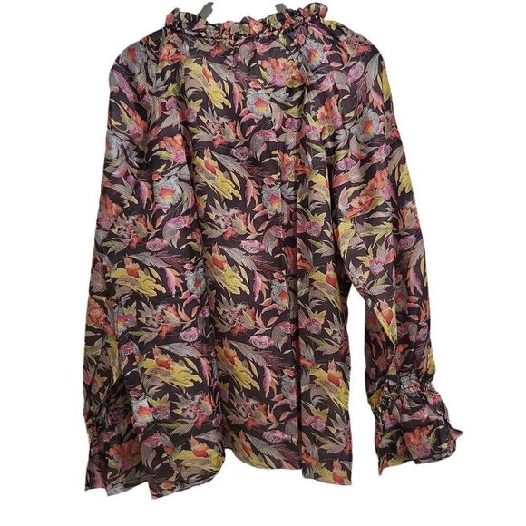 Tanvi Kedia Rashida Peasant Blouse sz sm - Picture 3 of 13